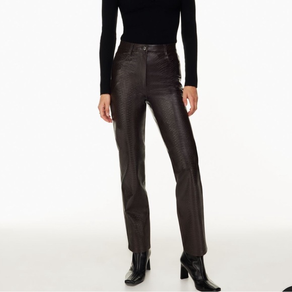 Aritzia Melina Python Pants (run small) - Picture 1 of 9